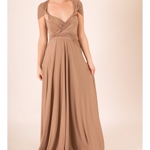 Convertible Champagne Dress - Picture 6 of 6